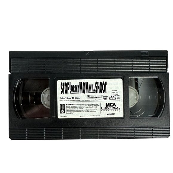 Stop! Or My Mom Will Shoot VHS Sylvester Stallone 1992 Action Comedy PG-13 - Picture 3 of 8